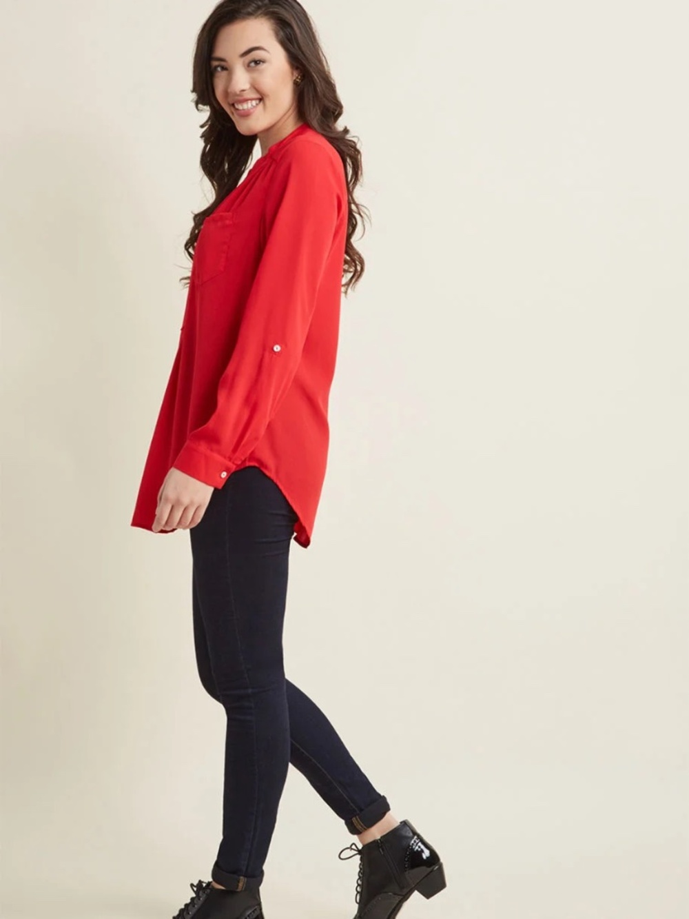 Modcloth Pam Breeze-ly Tab-sleeve Tunic 3X